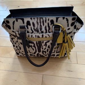 Coach Legacy Ocelot Haircalf Carryall Bag